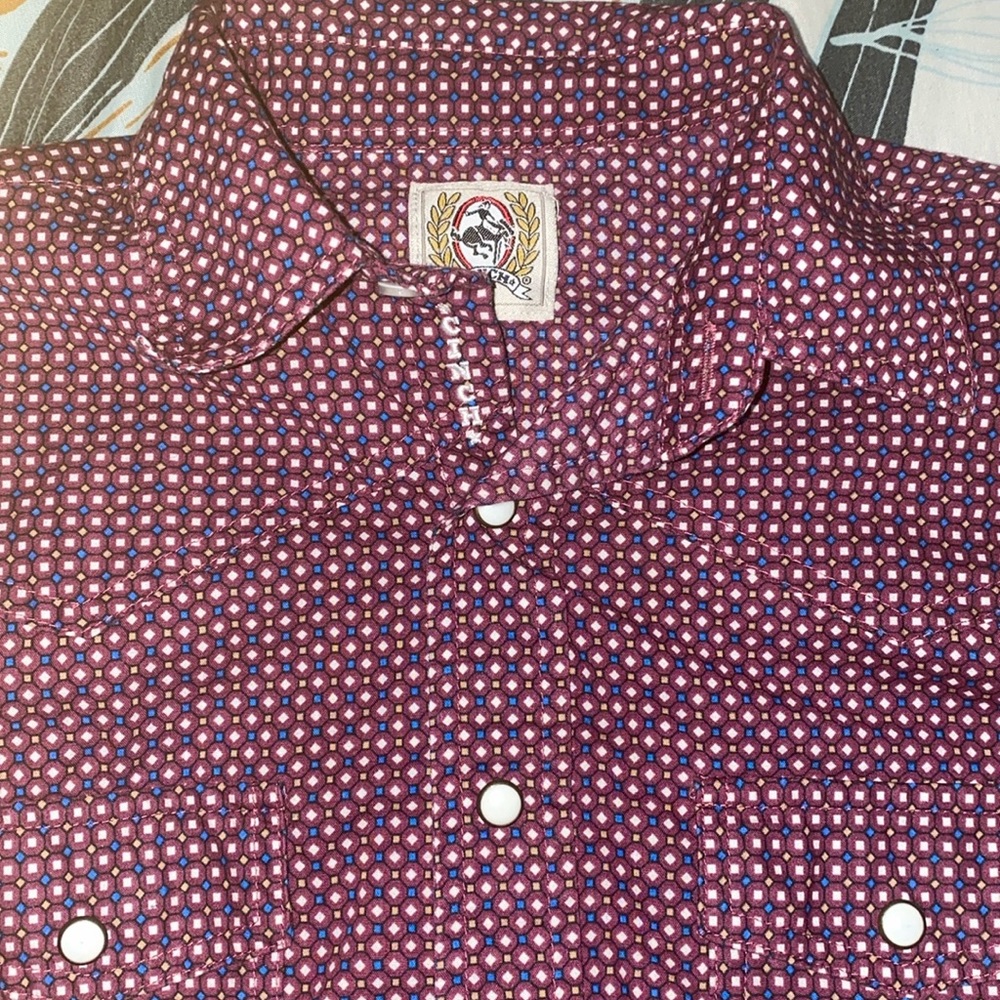 Boys cinch button down